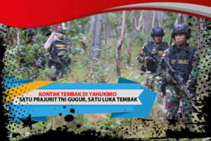 Anggota TNI Melaksanakan Pengejaran Pasca KKB, Melaksanakan Ganguan Tembakan Terhadap Anggota TNI Di Pos Koramil Suru-suru Kab. Yahukimo.