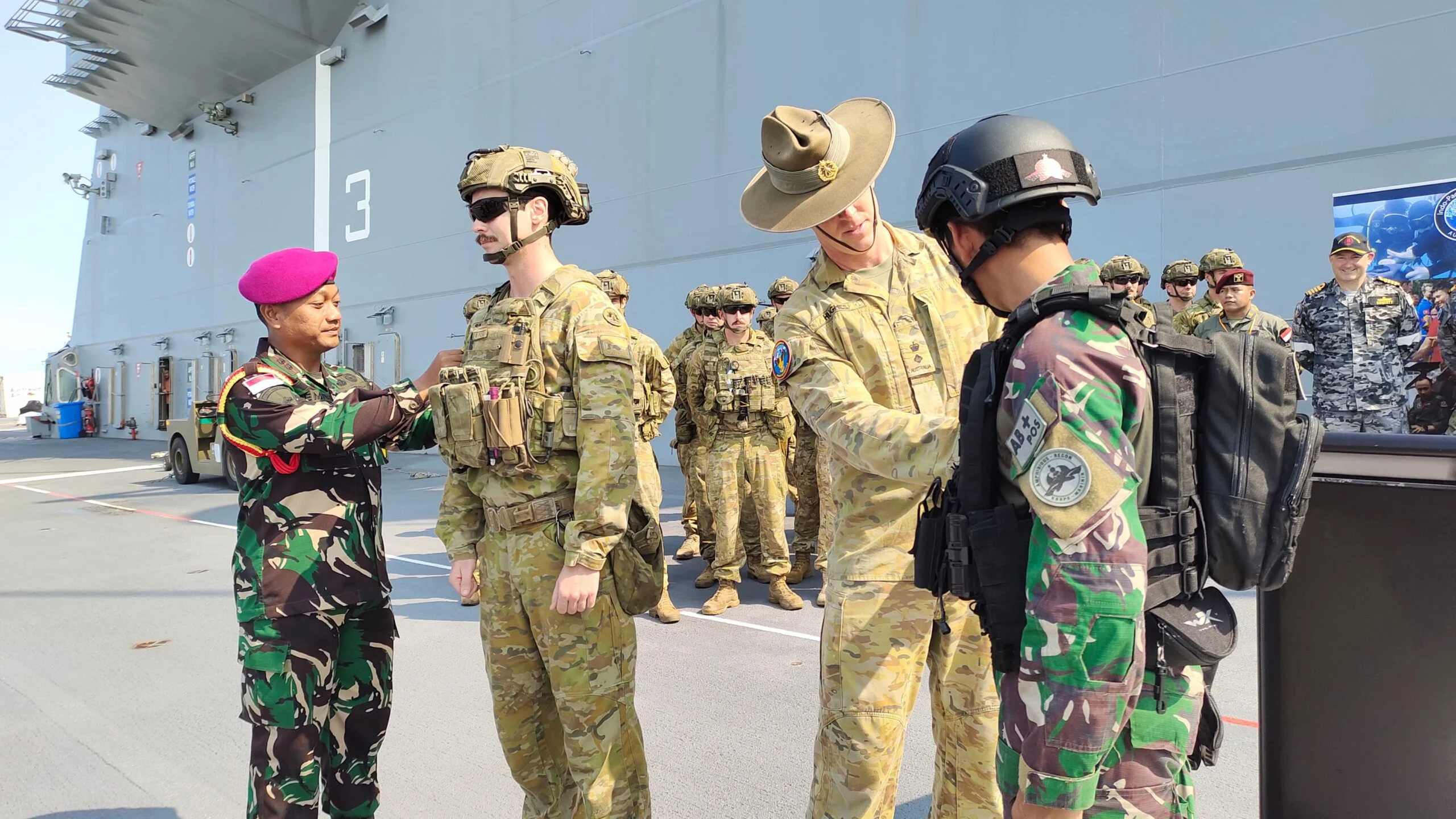 Tentara Nasional Indonesia (TNI) bersama Angkatan Bersenjata Australia (ADF) menggelar Latihan Gabungan Bersama (Latgabma) bertajuk Keris Woomera Joint Exercise 2024. (Sumber Foto Puspen TNI)