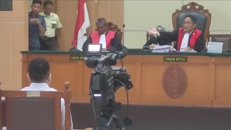 Yudha Arfandi ditetapkan dan divonis selama 20 tahun penjara oleh Majelis Hakim dalam sidang putusan di Pengadilan Negeri Jakarta Timur