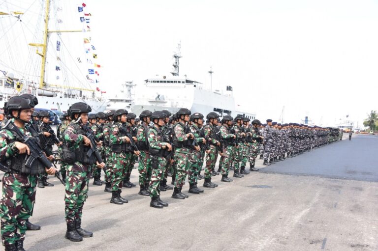 Apel Gelar dalam rangka Latihan Gabungan Bersama (Latgabma) Keris Woomera antara TNI dan Australian Defence Force (ADF) tahun 2024. (Sumber foto Puspen TNI)