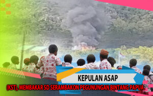Ilustrasi, Putra-Putri Papua, Menyaksikan Sekolah Tempat Belajar Menuntut Ilmu, mengejar Cita-cita Di Bakar Kelompok Separatis Teroris (KST).